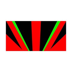 Rays Light Chevron Green Red Black Yoga Headband by Mariart