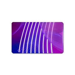 Rays Light Chevron Blue Purple Line Light Magnet (name Card) by Mariart