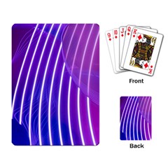 Rays Light Chevron Blue Purple Line Light Playing Card by Mariart