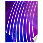 Rays Light Chevron Blue Purple Line Light Canvas 12  x 16   11.86 x15.41  Canvas - 1