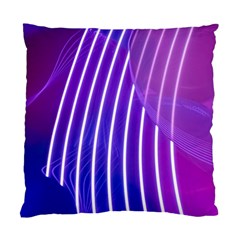 Rays Light Chevron Blue Purple Line Light Standard Cushion Case (two Sides)