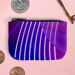 Rays Light Chevron Blue Purple Line Light Mini Coin Purses by Mariart