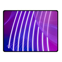 Rays Light Chevron Blue Purple Line Light Fleece Blanket (small) by Mariart