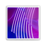 Rays Light Chevron Blue Purple Line Light Memory Card Reader (Square)  Front