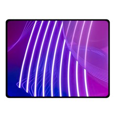 Rays Light Chevron Blue Purple Line Light Double Sided Fleece Blanket (small)  by Mariart