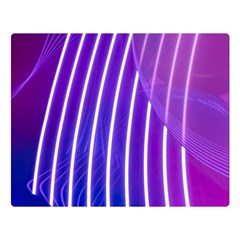 Rays Light Chevron Blue Purple Line Light Double Sided Flano Blanket (large)  by Mariart