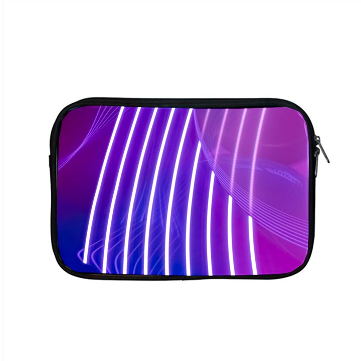 Rays Light Chevron Blue Purple Line Light Apple MacBook Pro 15  Zipper Case