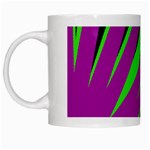 Rays Light Chevron Purple Green Black White Mugs Left