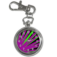 Rays Light Chevron Purple Green Black Key Chain Watches