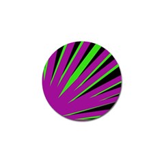 Rays Light Chevron Purple Green Black Golf Ball Marker (10 Pack) by Mariart