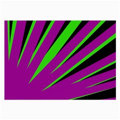 Rays Light Chevron Purple Green Black Large Glasses Cloth (2-side)