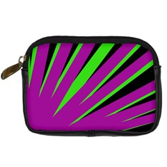 Rays Light Chevron Purple Green Black Digital Camera Cases by Mariart