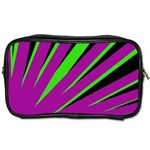 Rays Light Chevron Purple Green Black Toiletries Bags 2-Side Front