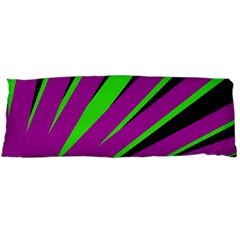 Rays Light Chevron Purple Green Black Body Pillow Case (dakimakura) by Mariart