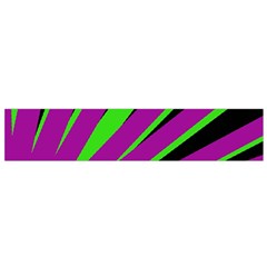 Rays Light Chevron Purple Green Black Flano Scarf (small)