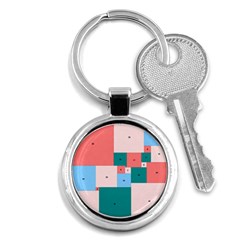 Simple Perfect Squares Squares Order Key Chains (round) 