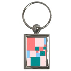 Simple Perfect Squares Squares Order Key Chains (rectangle)  by Mariart