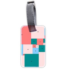 Simple Perfect Squares Squares Order Luggage Tags (two Sides)