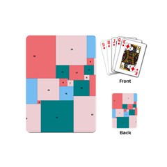 Simple Perfect Squares Squares Order Playing Cards (mini)  by Mariart