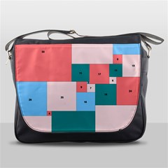 Simple Perfect Squares Squares Order Messenger Bags by Mariart