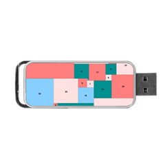 Simple Perfect Squares Squares Order Portable Usb Flash (one Side) by Mariart