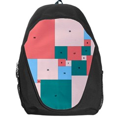 Simple Perfect Squares Squares Order Backpack Bag by Mariart