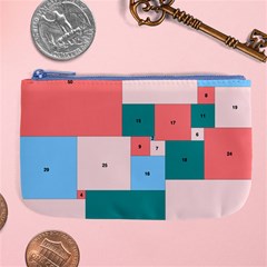 Simple Perfect Squares Squares Order Large Coin Purse by Mariart