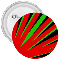 Rays Light Chevron Red Green Black 3  Buttons by Mariart