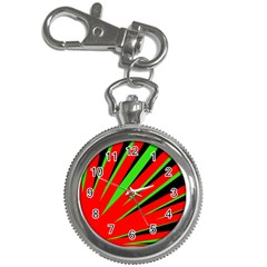 Rays Light Chevron Red Green Black Key Chain Watches