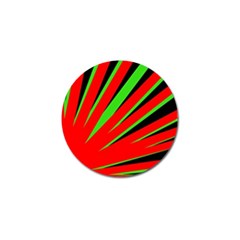 Rays Light Chevron Red Green Black Golf Ball Marker (4 Pack) by Mariart