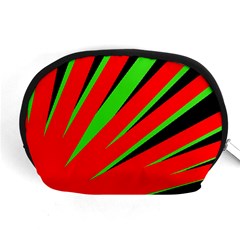 Rays Light Chevron Red Green Black Accessory Pouches (medium) 