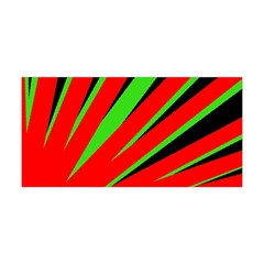 Rays Light Chevron Red Green Black Yoga Headband by Mariart