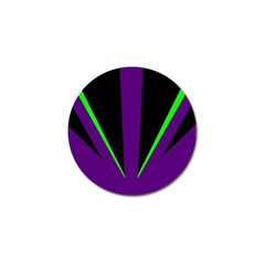 Rays Light Chevron Purple Green Black Line Golf Ball Marker (10 Pack) by Mariart