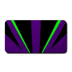 Rays Light Chevron Purple Green Black Line Medium Bar Mats