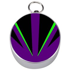 Rays Light Chevron Purple Green Black Line Silver Compasses by Mariart