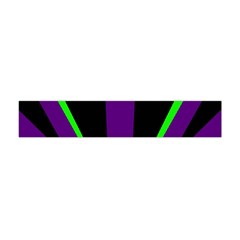 Rays Light Chevron Purple Green Black Line Flano Scarf (mini) by Mariart