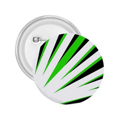 Rays Light Chevron White Green Black 2 25  Buttons