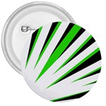 Rays Light Chevron White Green Black 3  Buttons Front