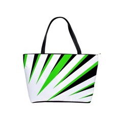 Rays Light Chevron White Green Black Shoulder Handbags by Mariart