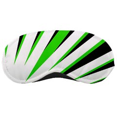 Rays Light Chevron White Green Black Sleeping Masks