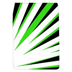 Rays Light Chevron White Green Black Flap Covers (s)  by Mariart