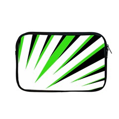 Rays Light Chevron White Green Black Apple Macbook Pro 13  Zipper Case by Mariart