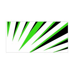 Rays Light Chevron White Green Black Yoga Headband by Mariart