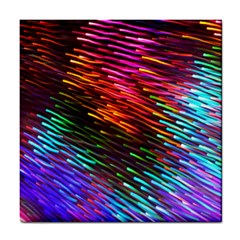 Rainbow Shake Light Line Tile Coasters