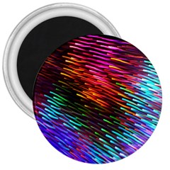 Rainbow Shake Light Line 3  Magnets by Mariart