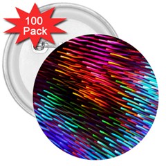 Rainbow Shake Light Line 3  Buttons (100 Pack)  by Mariart