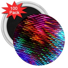 Rainbow Shake Light Line 3  Magnets (100 Pack)