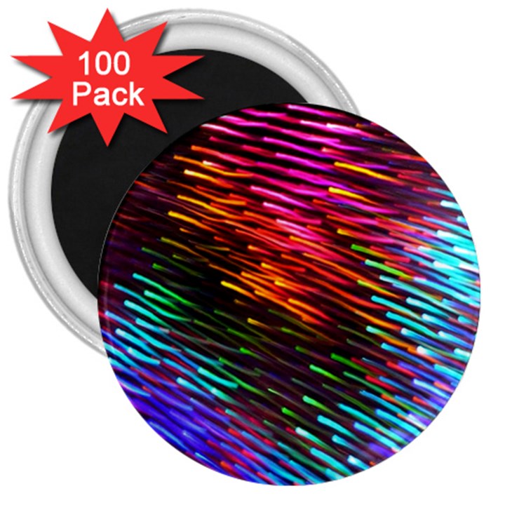 Rainbow Shake Light Line 3  Magnets (100 pack)