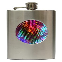 Rainbow Shake Light Line Hip Flask (6 Oz)