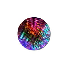 Rainbow Shake Light Line Golf Ball Marker by Mariart